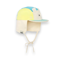 Casquette Camper anti-uv Ourson (bleu jaune vert)
