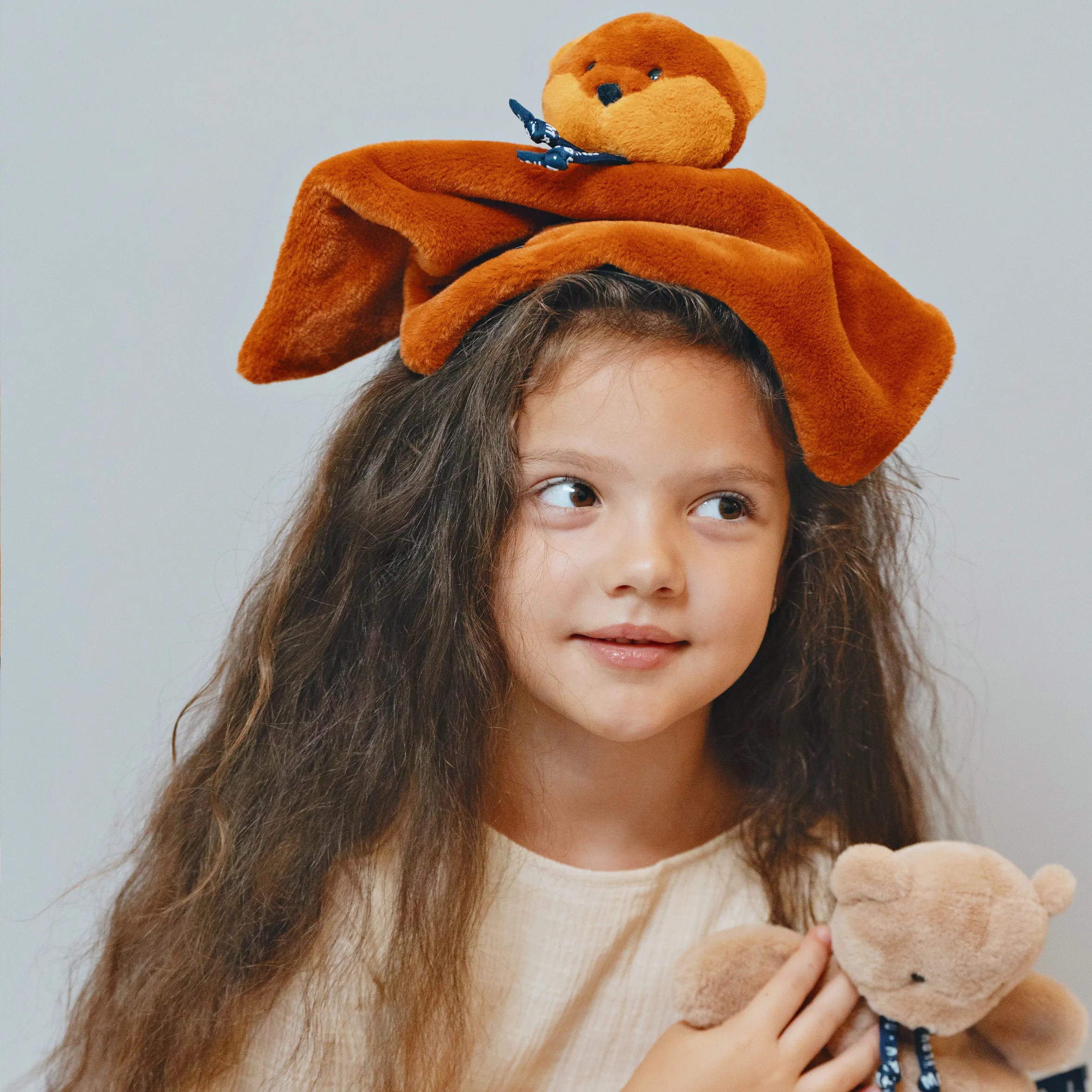 Doudou plat Chat, Renard, ou Lapin