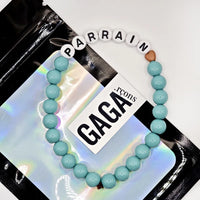 Bracelet GAGA - PARRAIN Bleu Lagon, blanc & Mini 🤎