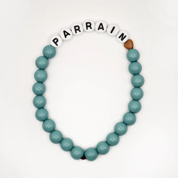 Bracelet GAGA - PARRAIN Bleu Lagon, blanc & Mini 🤎