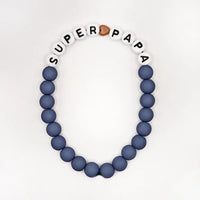 Bracelet GAGA HOMME- Bleu Jean, blanc & Mini 🤎