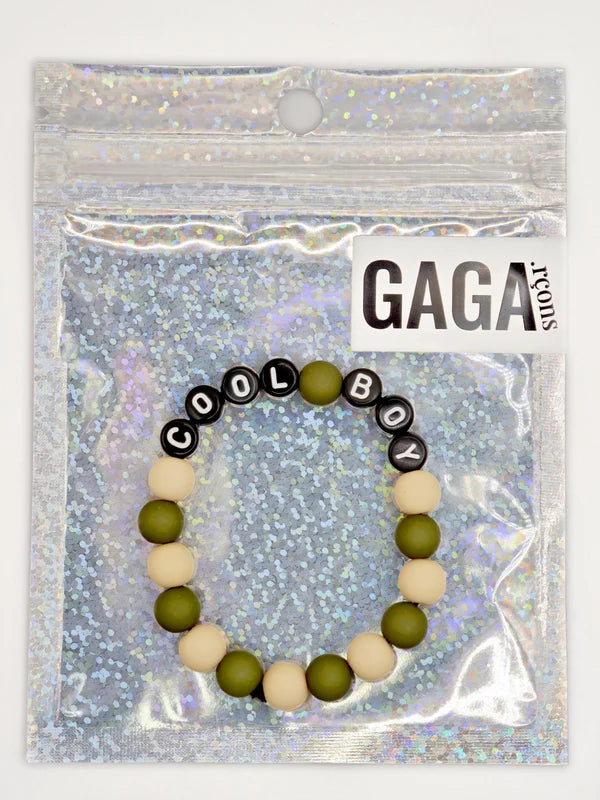 Bracelet Garçon - Bicolore Kaki, Camel & Noir 💚🤎