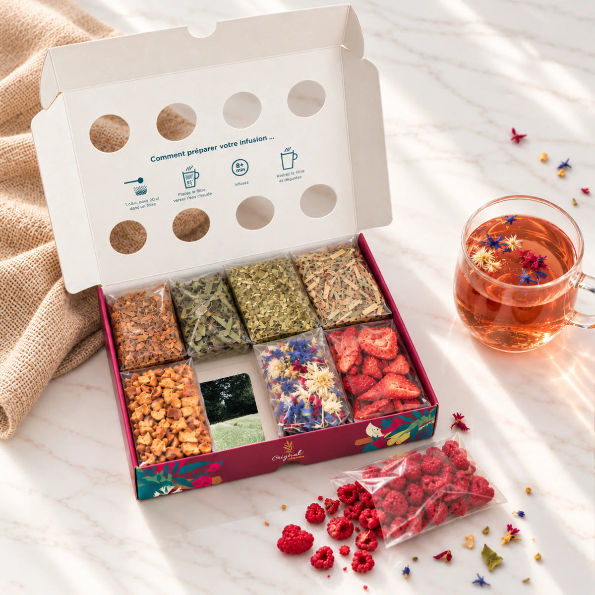 Coffret DIY infusions "L'atelier de Nina"
