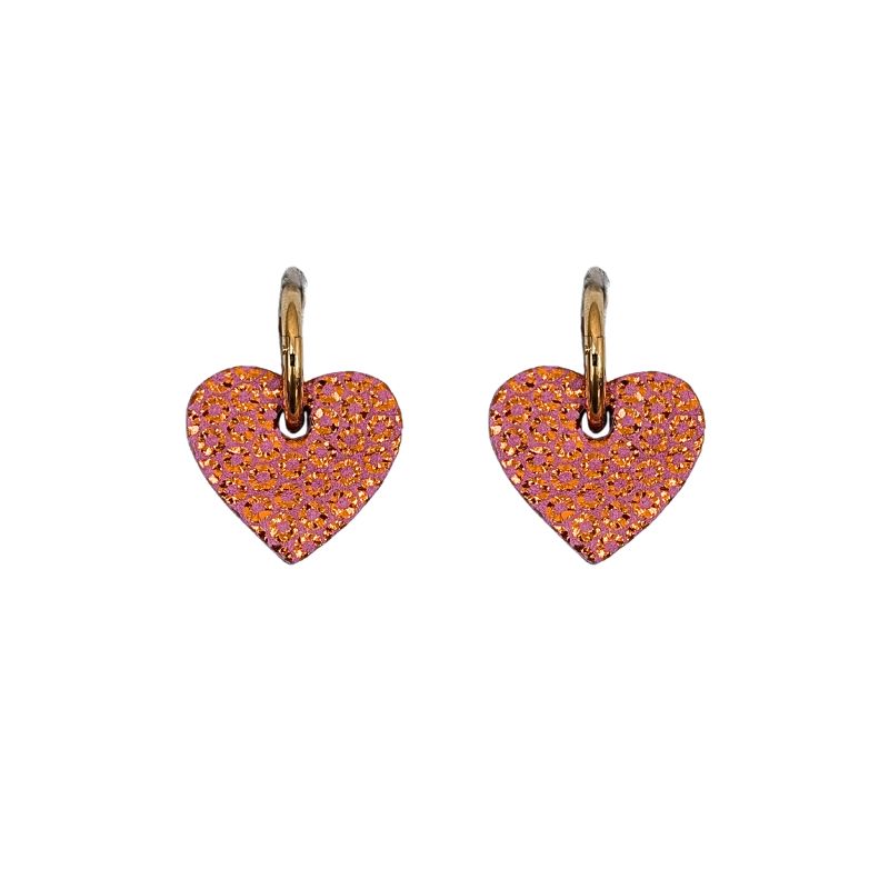 Boucles d'oreilles Créoles Bébé Coeur