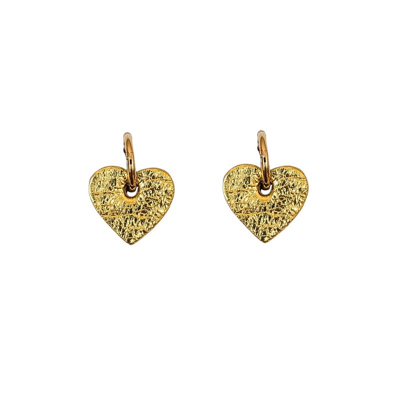 Boucles d'oreilles Créoles Bébé Coeur