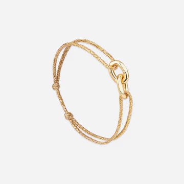 Bracelet Médaillon "Union" 16 mm plaqué or