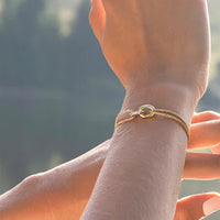 Bracelet Médaillon "Union" 16 mm plaqué or
