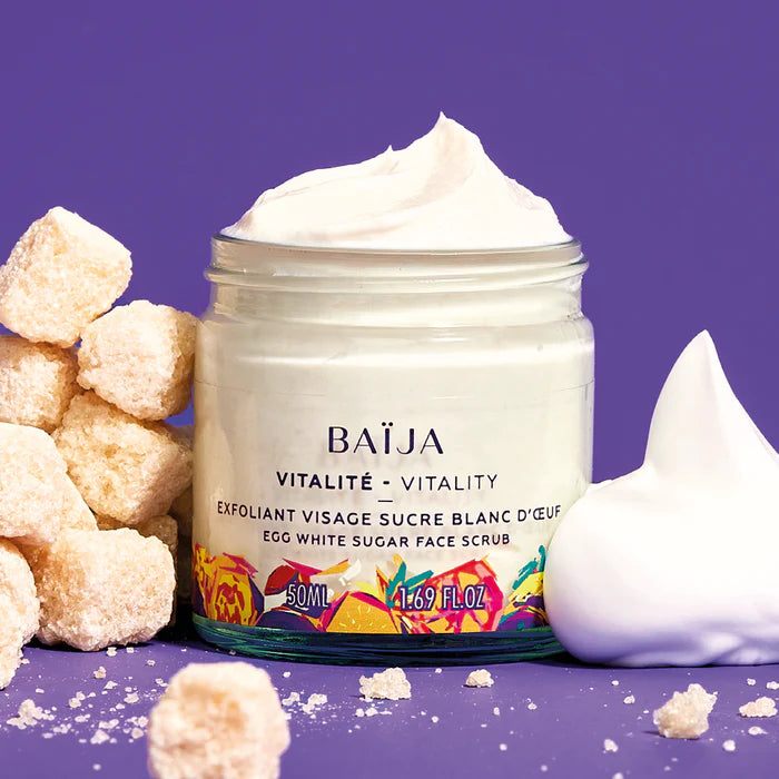 Exfoliant visage Sucre blanc d'oeuf