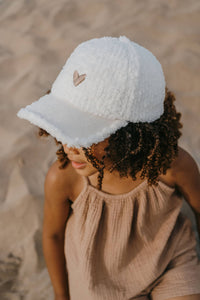 Casquette mi-saison LOVE blanc - Enfant