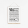 Doux anniversaire: MINI A6 10.5 x 14.8 mm