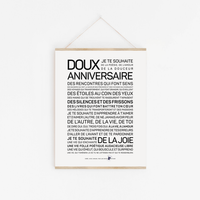 Doux anniversaire: MINI A6 10.5 x 14.8 mm