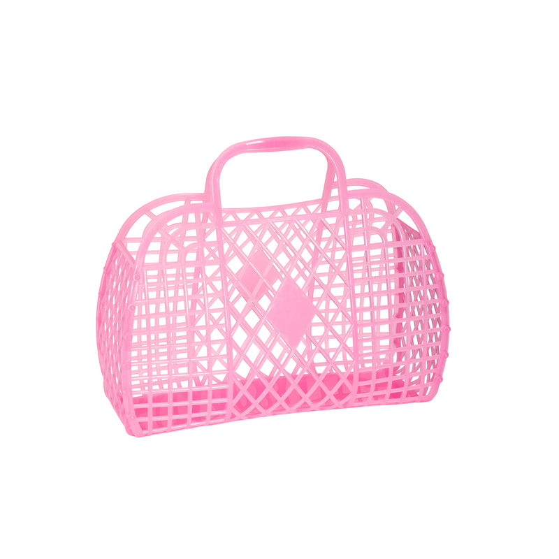 Sac à gelée Retro Basket - Petit: Rose fluo
