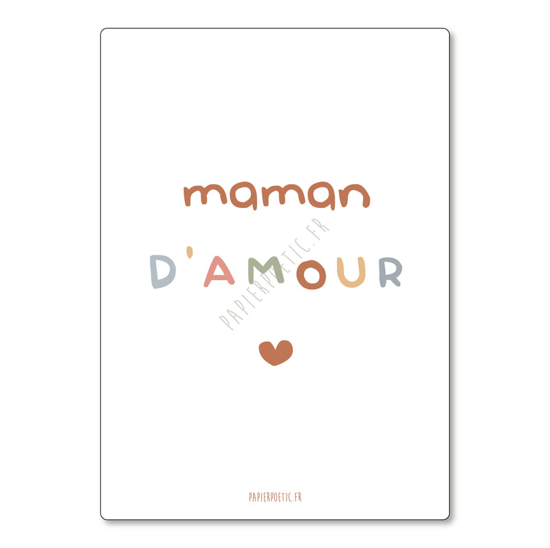 Carte "Maman d'amour"