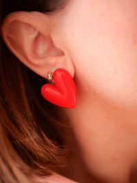 Boucles d'oreilles Cora Rouge
