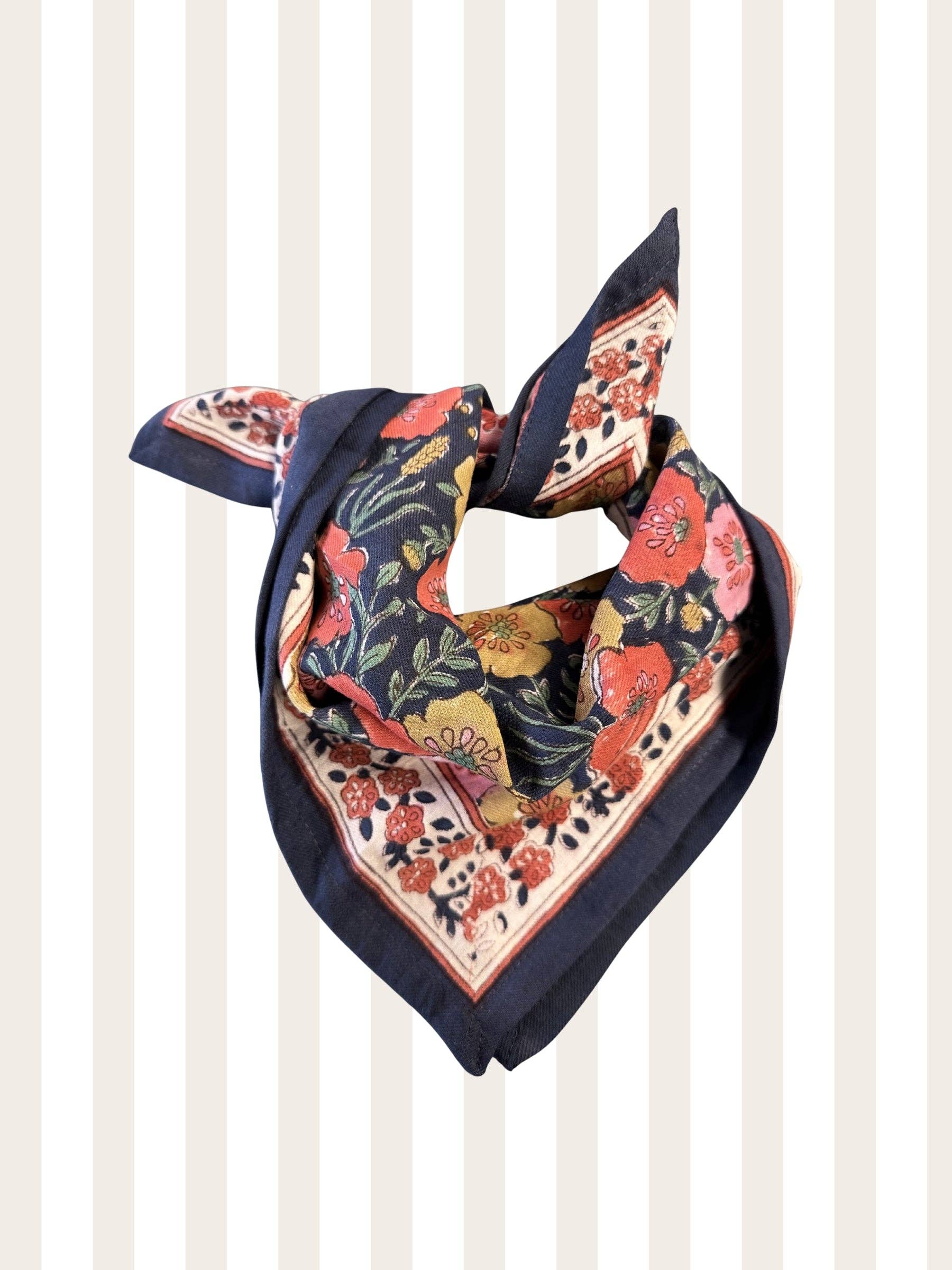 Foulards 50cm Indore Klein