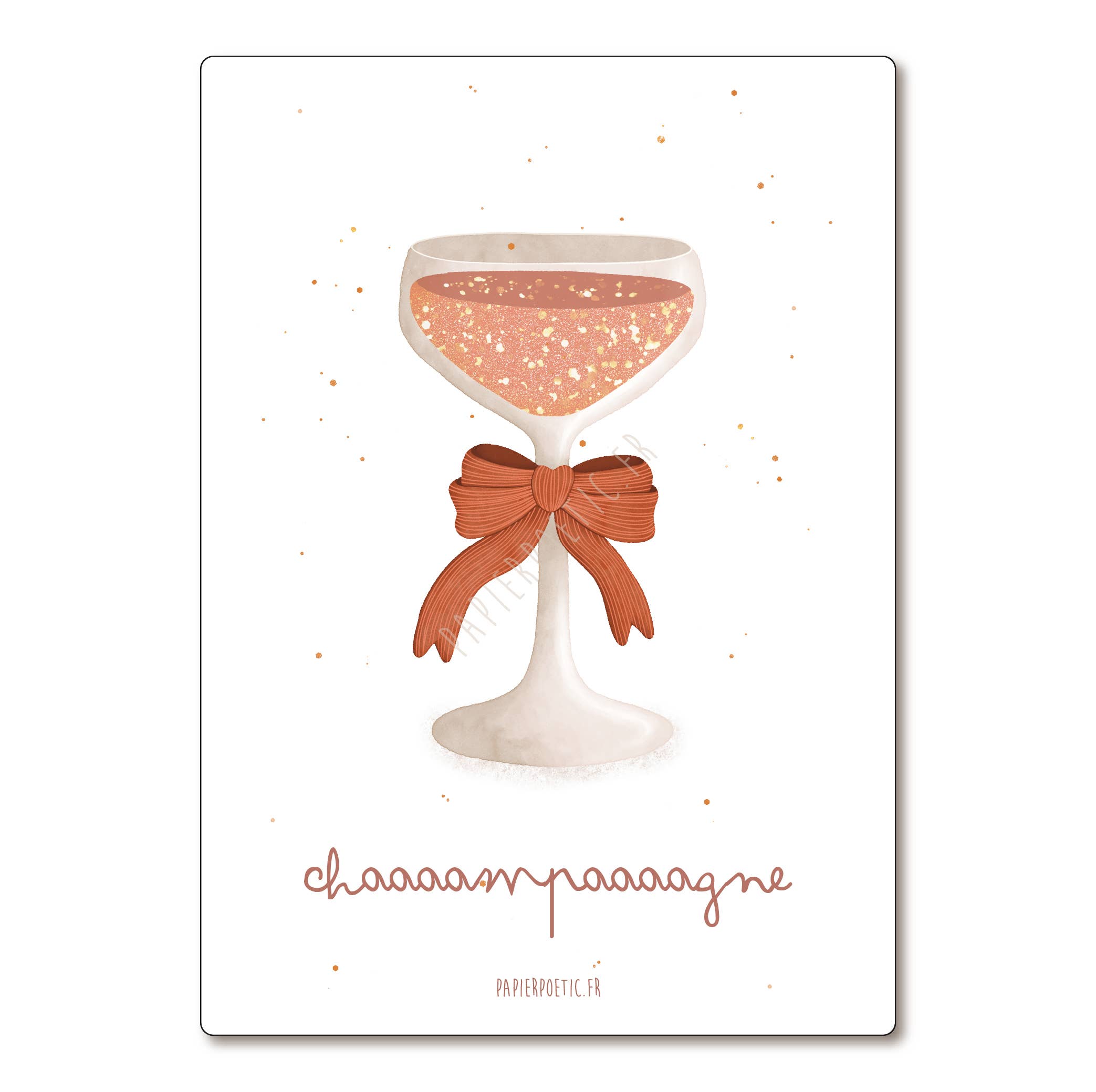 Carte Postale / Card "Coupe paillettes"
