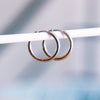 Acier inoxydable Créoles 20 mm - Argent