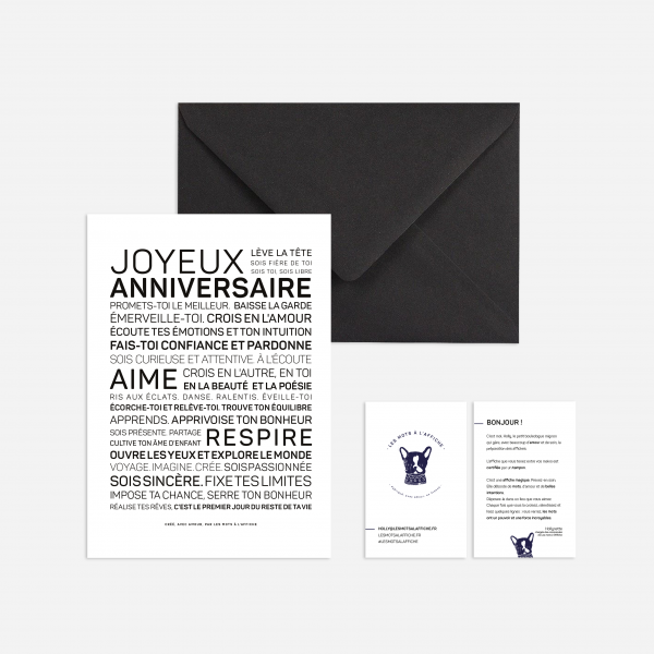 Joyeux anniversaire : MINI A6 10.5 x 14.8 mm