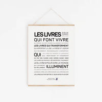 Affiche Les livres: MINI A6 10.5 x 14.8 mm (Copie)