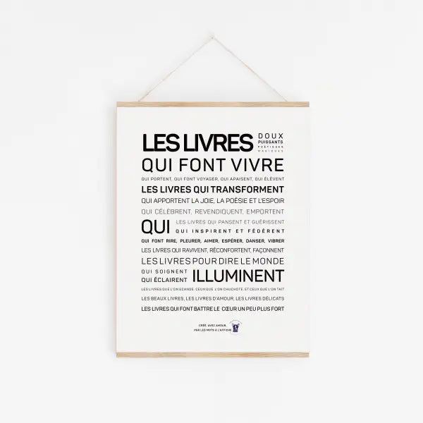 Affiche Les livres: MINI A6 10.5 x 14.8 mm (Copie)
