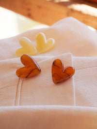 Boucles d'oreilles Cora Rouge