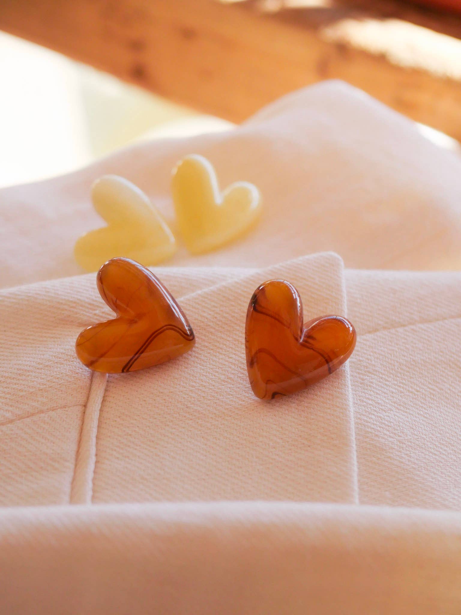Boucles d'oreilles Cora Rouge