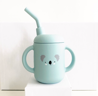 Verre à paille pour bébé et enfant: Bleu Ciel