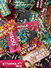 Porte-clés à paillettes : MAMAN EN OR