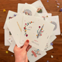 Carte Postale / Card "Bougie parme fleurie"