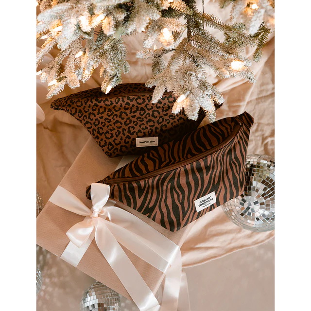 Sac banane adulte coton Zèbre foncé - Amour toujours