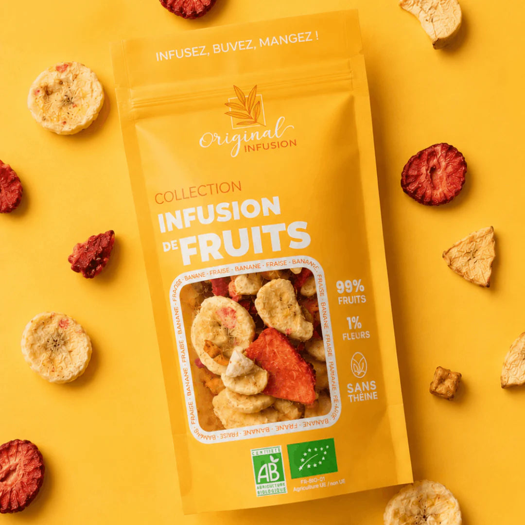 Infusion de fruits : Banane, fraise - 50g