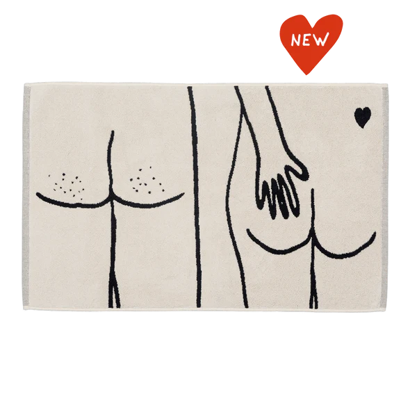 Tapis de bain "Naked couple back"