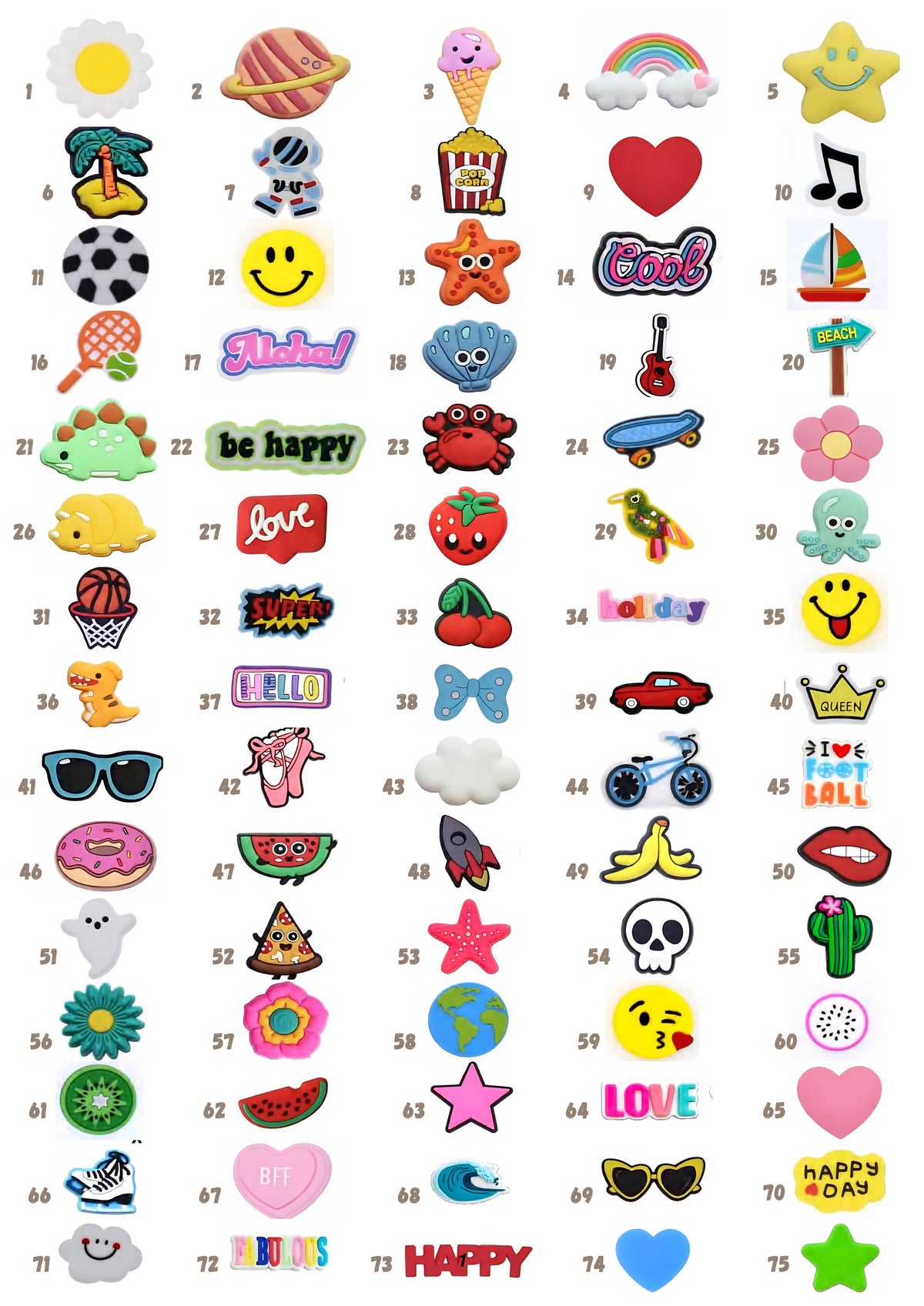 Les charms : fun & colorés à l'unité