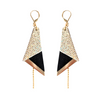 Boucles d'oreilles en cuir Billy pendantes