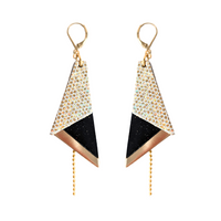 Boucles d'oreilles en cuir Billy pendantes