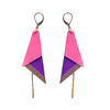 Boucles d'oreilles en cuir Billy pendantes