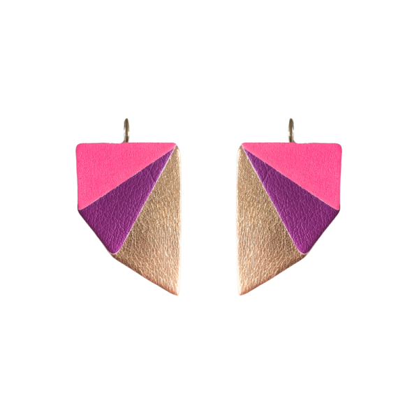 Boucles d'oreilles en cuir Birdy
