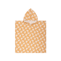 Poncho de plage hydrophile orange