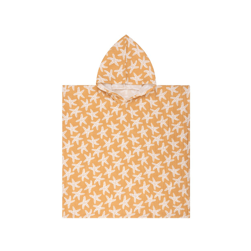 Poncho de plage hydrophile orange
