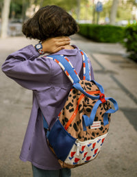 Sac à dos Flower & Leopard Mini Kyomo x Taxi Brousse