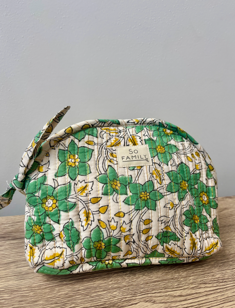 Trousse Make up Lurex Vert Anis