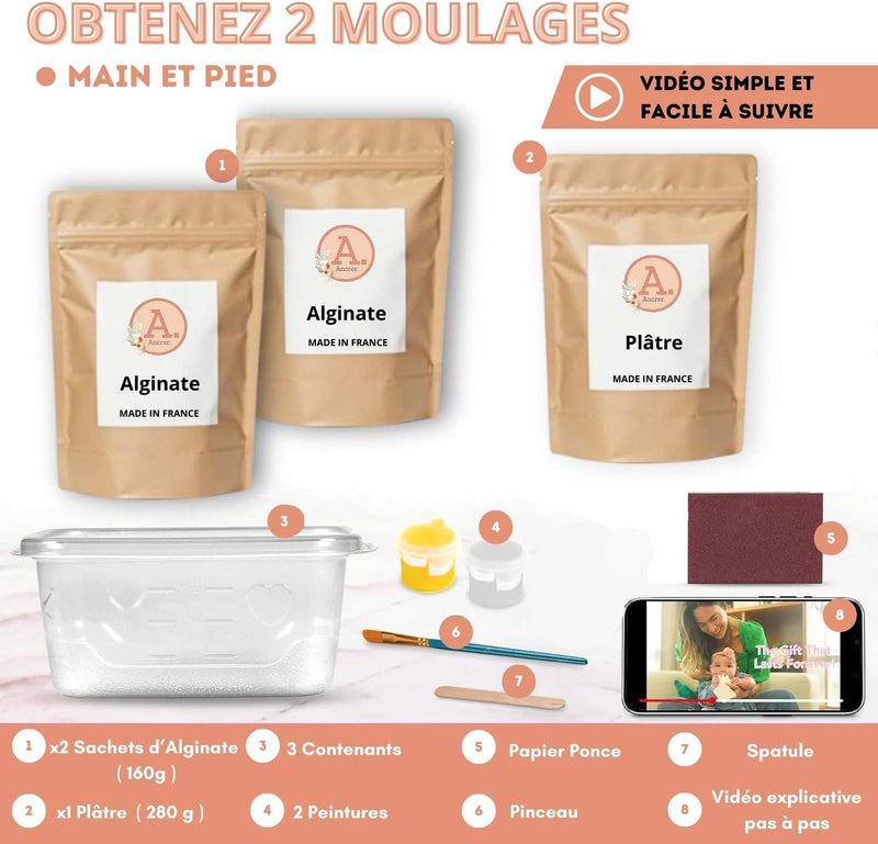 Kit 2 Empreintes bébé