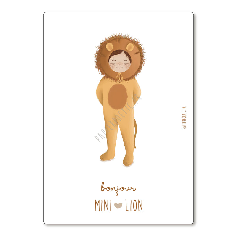 Carte/Card Astrologique "Mini Lion"