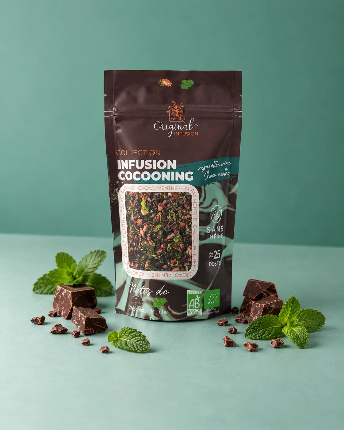 Infusion cocooning cacao & menthe - 75g