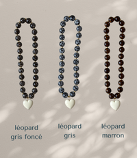 Collier Alma léopard