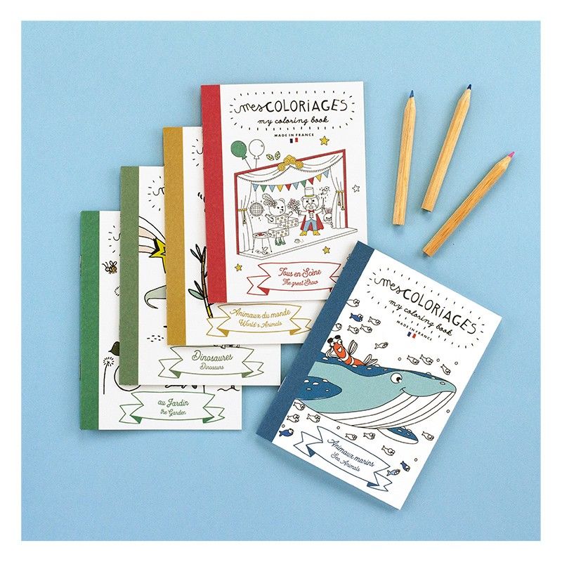 Carnet de coloriage animaux marins