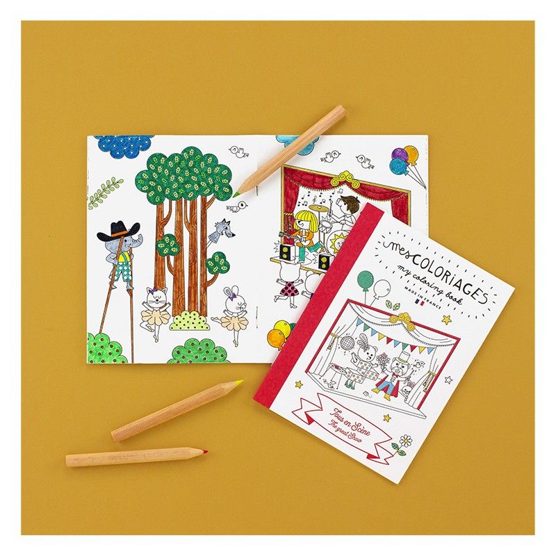 Carnet de coloriage spectacle