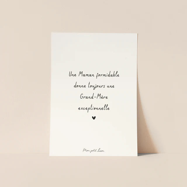 Carte Citation - La famille, les amis (6 messages différents)