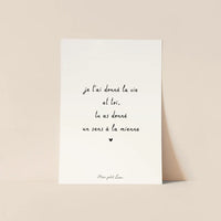 Carte Citation - La famille, les amis (6 messages différents)