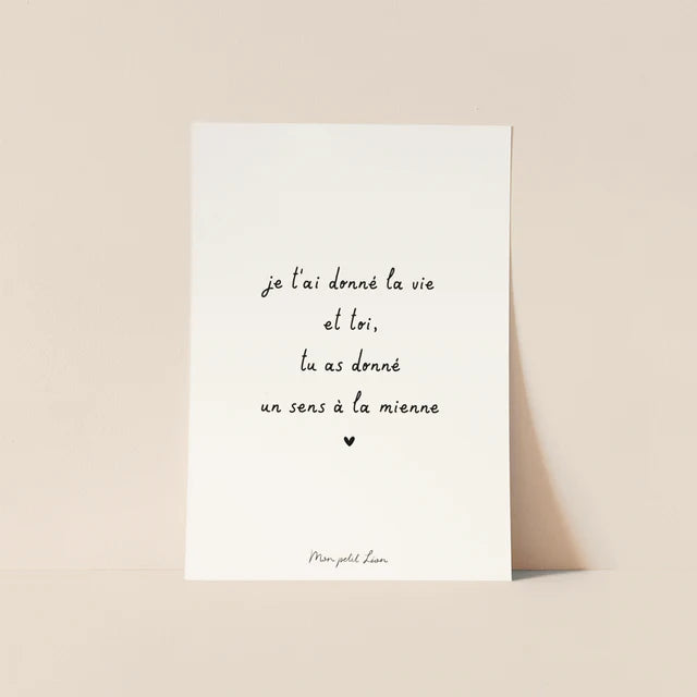 Carte Citation - La famille, les amis (6 messages différents)